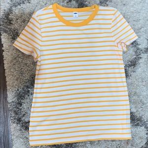 Yellow striped shirt